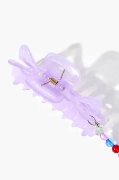 Beaded Chain Claw Hair Clip