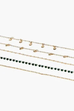 Beaded Charm Bracelet Set