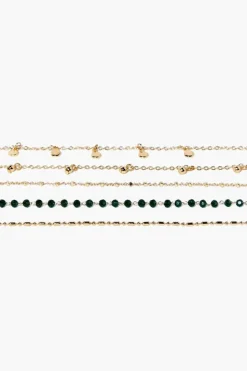 Beaded Charm Bracelet Set