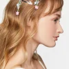 Beaded Charm Snap Hair Clip Set