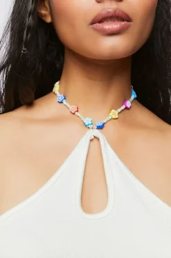 Beaded Halter Bodysuit