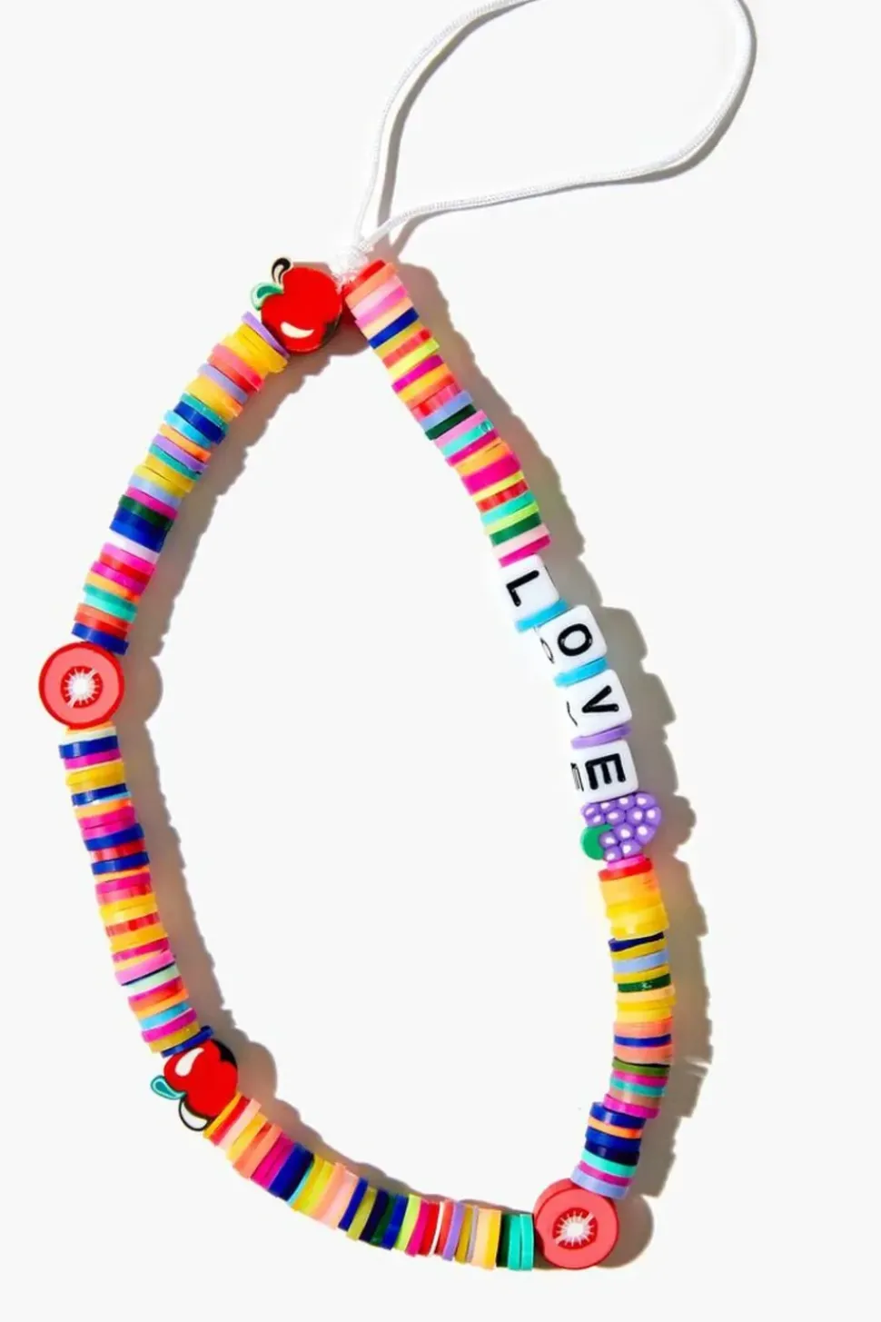 Beaded Love Phone Keychain