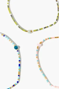 Beaded Pull-Chain Bracelet Set