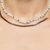 Beaded Snake Chain Layered Necklace