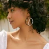 Beaded Yin Yang Drop Earrings