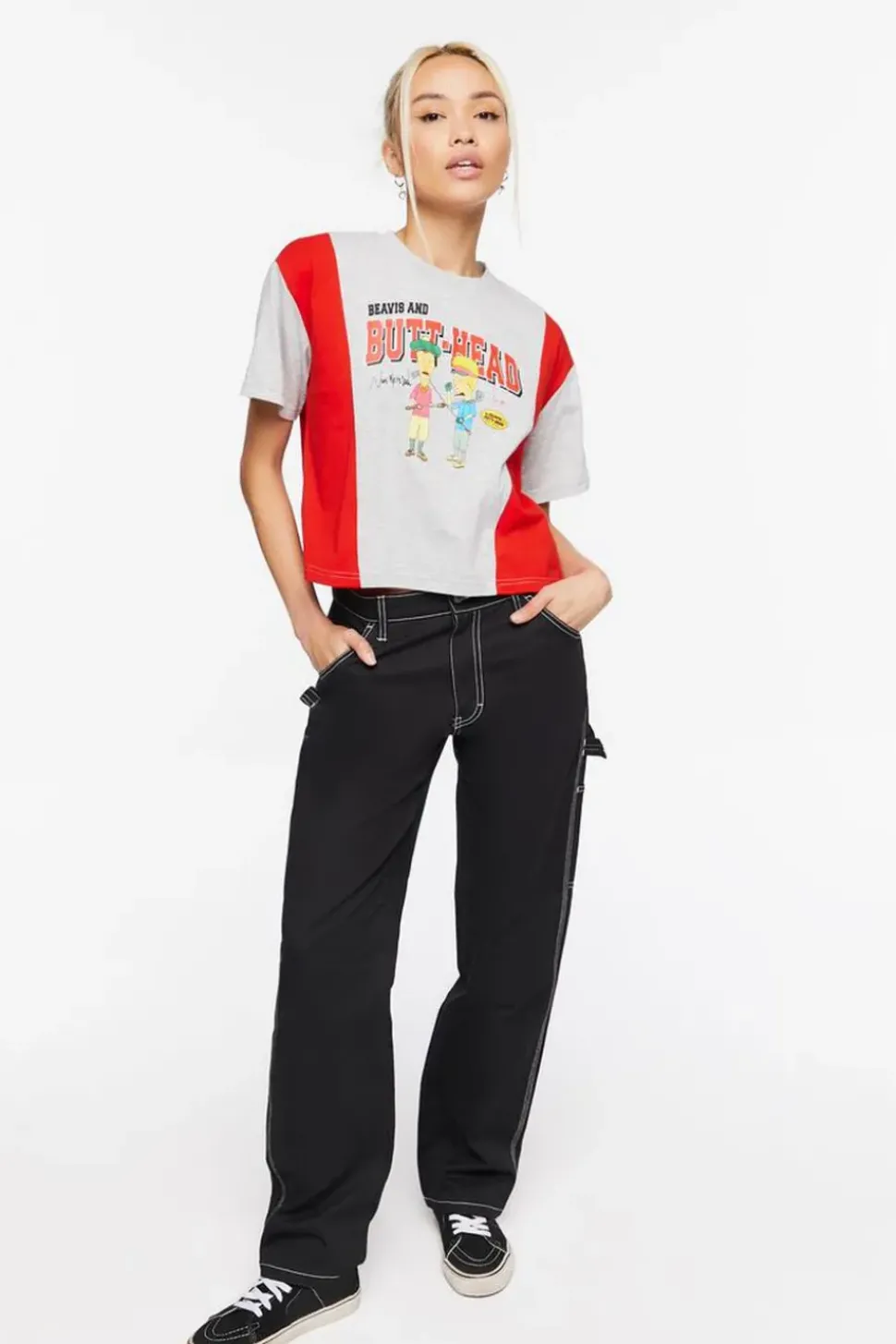 Beavis & Butt-Head Cropped Graphic Tee