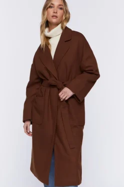 Belted Canvas Duster Coat