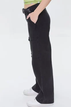 Belted Cargo Jeans