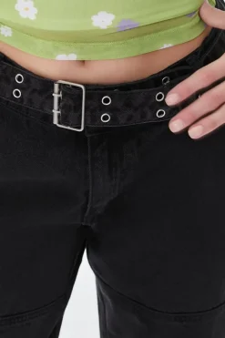 Belted Cargo Jeans
