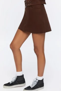 Belted Mini Skirt