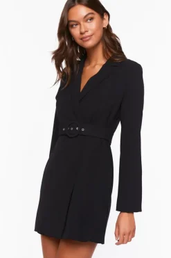 Belted Mini Wrap Dress