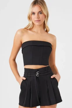 Belted Paperbag Shorts