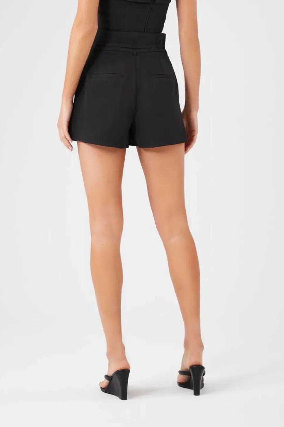 Belted Paperbag Shorts