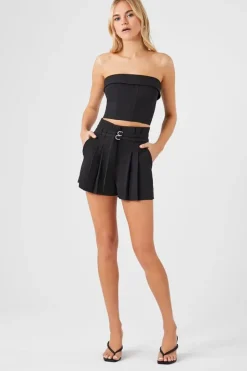 Belted Paperbag Shorts