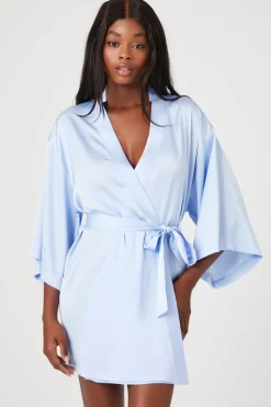 Belted Satin Robe