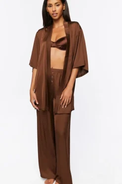 Belted Satin Robe