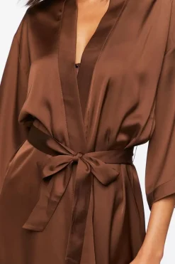Belted Satin Robe