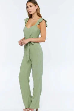 Belted Sweetheart Jumpsuit