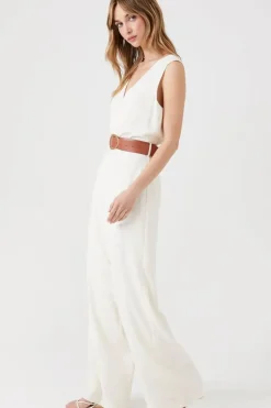Belted Wide-Leg Jumpsuit