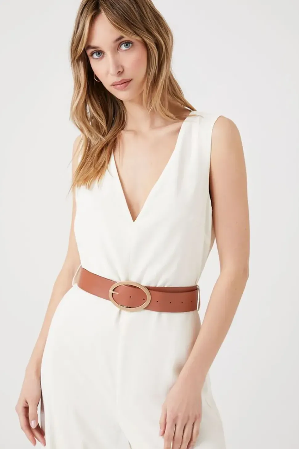 Belted Wide-Leg Jumpsuit