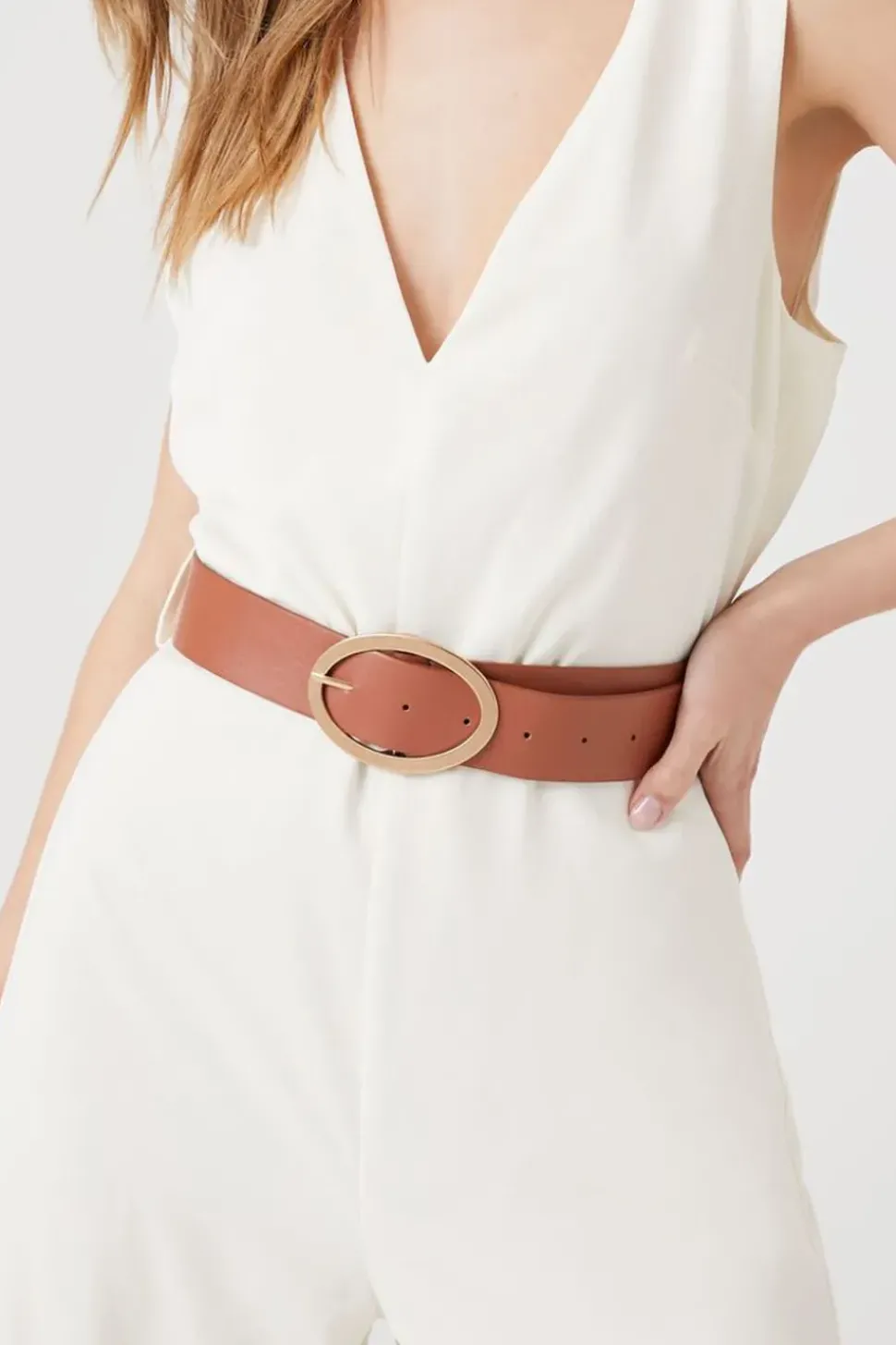 Belted Wide-Leg Jumpsuit