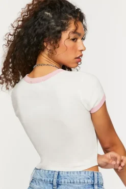 Berry Nice Day Graphic Ringer Tee