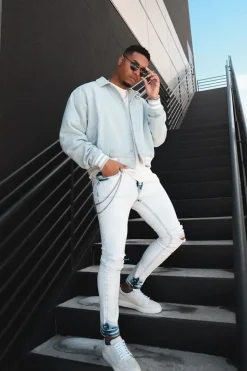 Bleach Dye Skinny Jeans