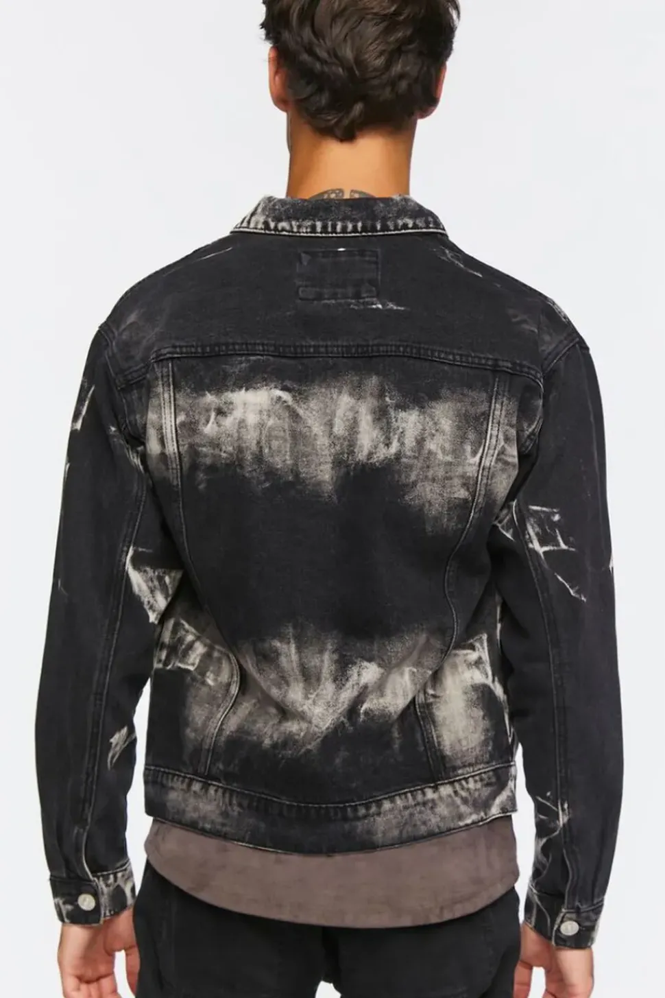Bleach Dye Trucker Jacket