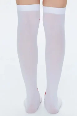 Blood Print Over-The-Knee Socks