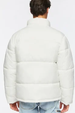 Blueprint Graphic Puffer Jacket