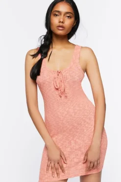 Bodycon Lace-Up Mini Dress