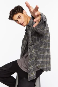 Boucle Plaid Shirt