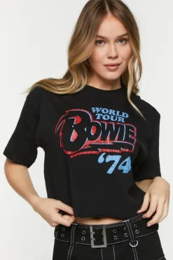 Bowie Graphic Cropped Tee
