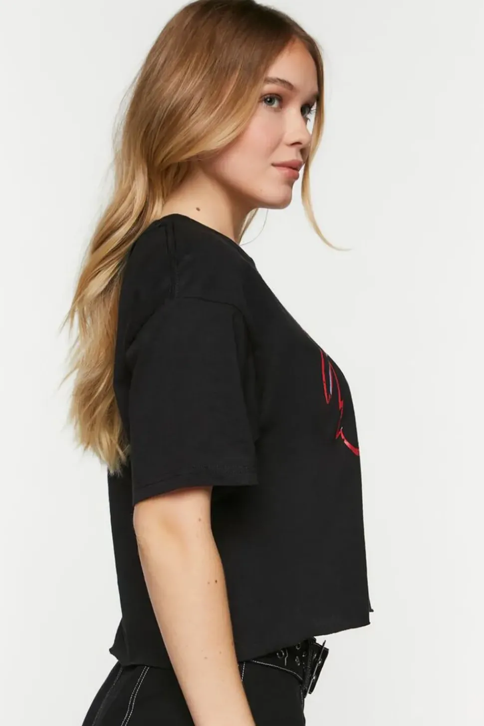 Bowie Graphic Cropped Tee