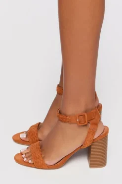 Braided Block Heels