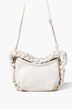 Braided Faux Leather Crossbody Bag