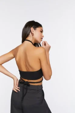 Braided Halter Crop Top