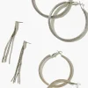 Braided Hoop Earring Set