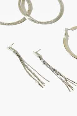 Braided Hoop Earring Set