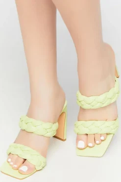 Braided Open-Toe Heels