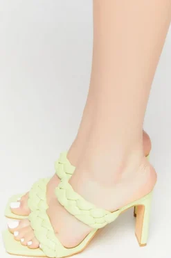 Braided Open-Toe Heels