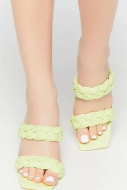 Braided Open-Toe Heels