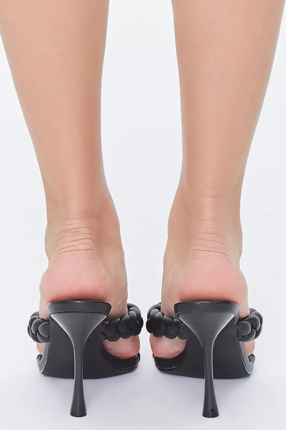 Braided-Strap Spool Heels