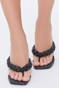 Braided-Strap Spool Heels
