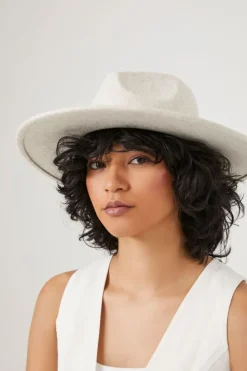 Braided-Trim Brushed Fedora