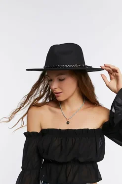 Braided-Trim Cowboy Hat