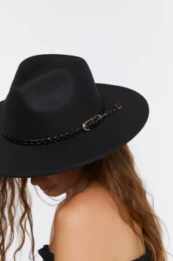 Braided-Trim Cowboy Hat
