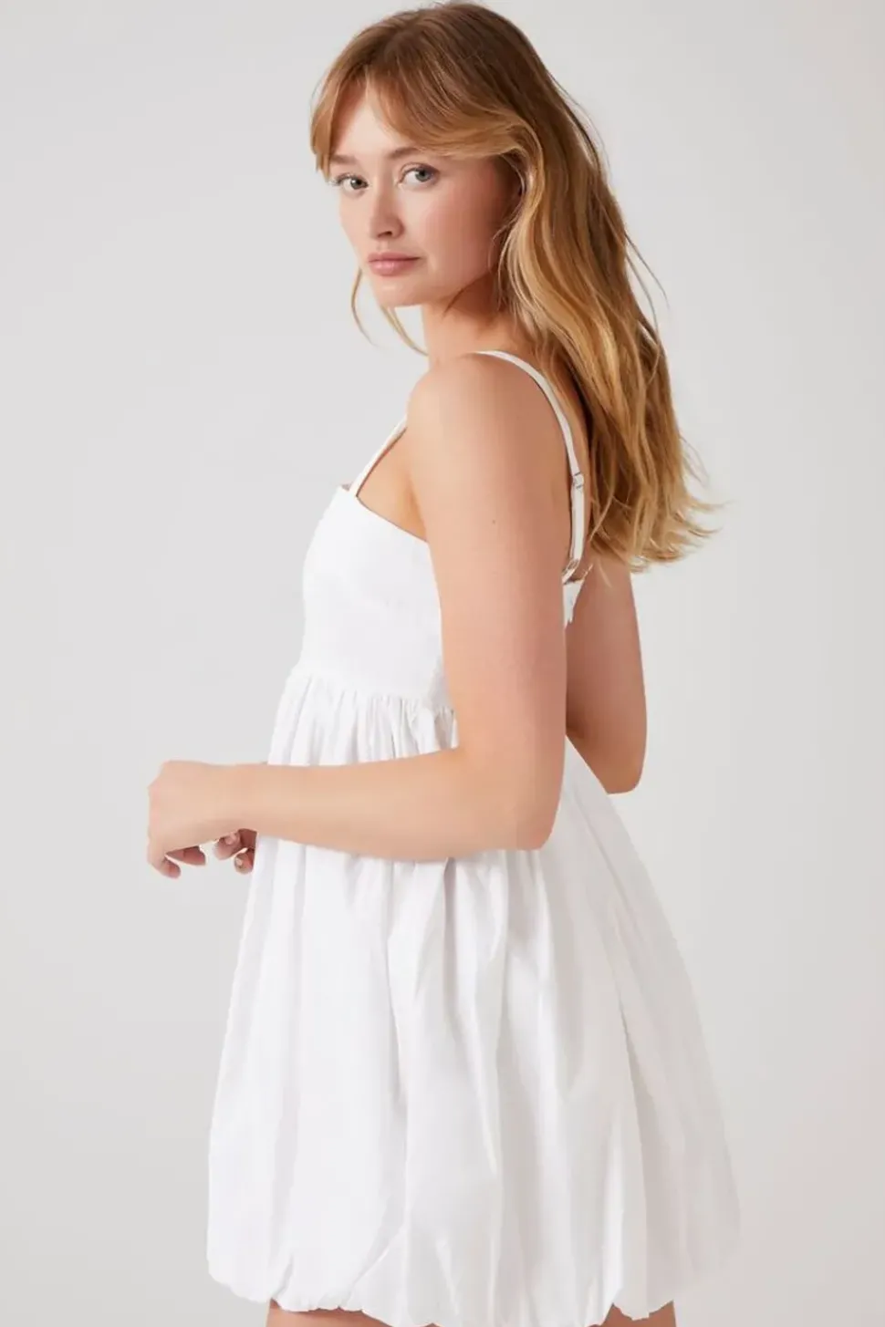 Bubble-Hem Babydoll Dress