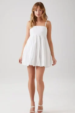 Bubble-Hem Babydoll Dress