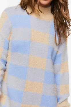 Buffalo Plaid Sweater Dress